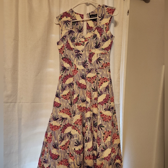NWT Stella Victorian Violets Dress by Retrospec'd - Picture 2 of 5